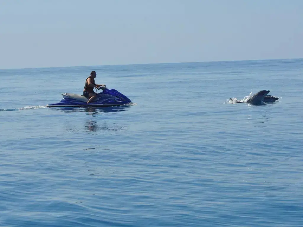 Jet ski sur la côte de Djerba